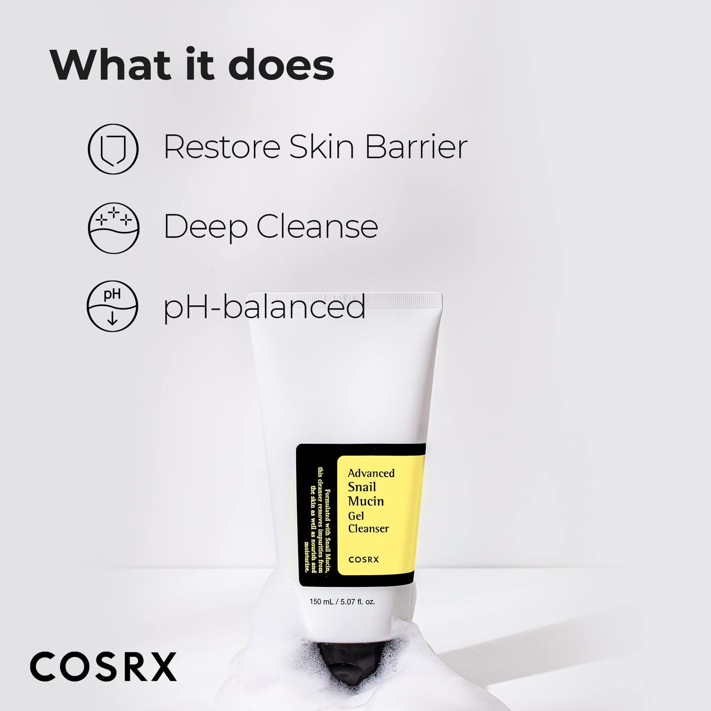 [COSRX] Advanced Snail Mucin Gel Cleanser