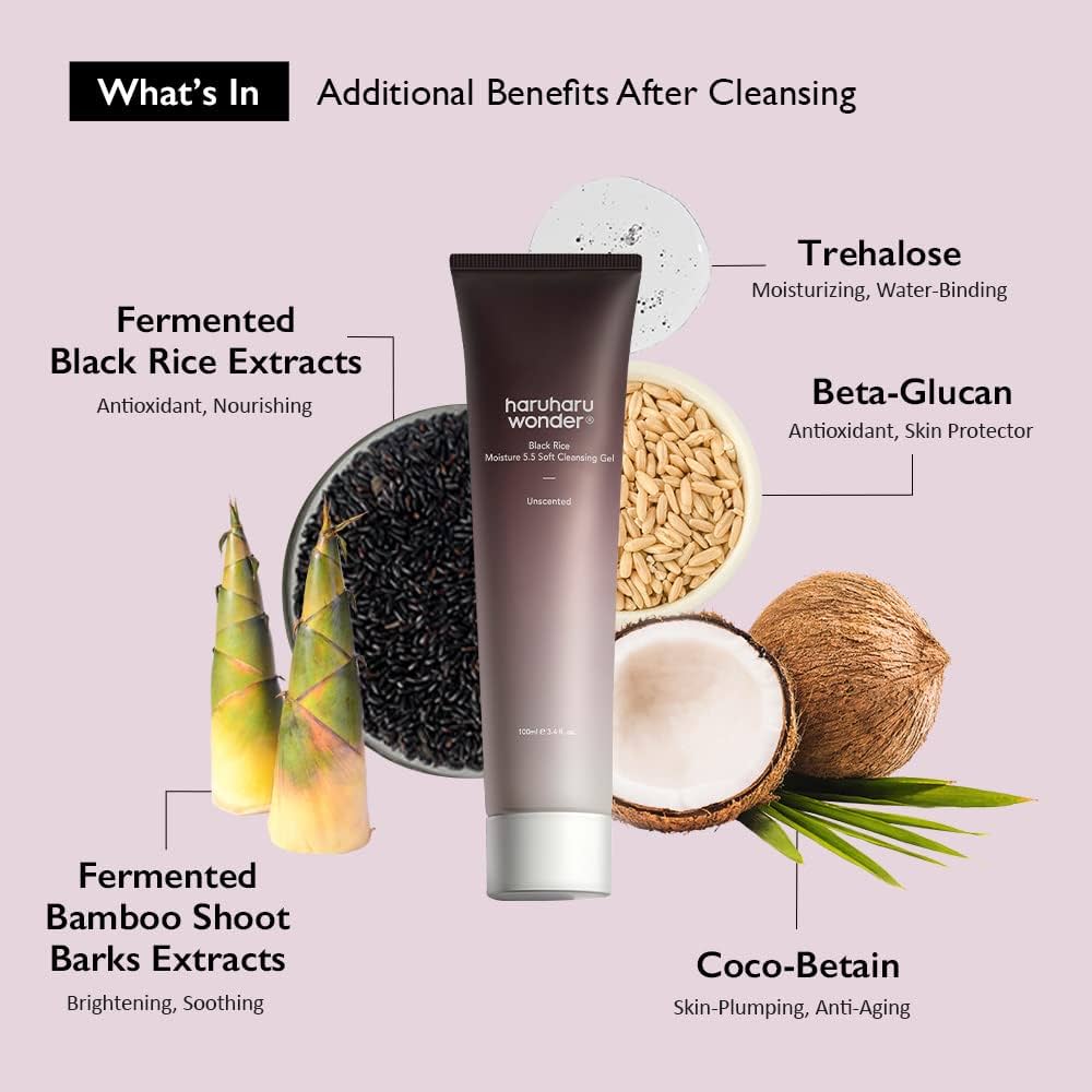 [haruharu wonder] Black Rice Moisture 5.5 Soft Cleansing Gel