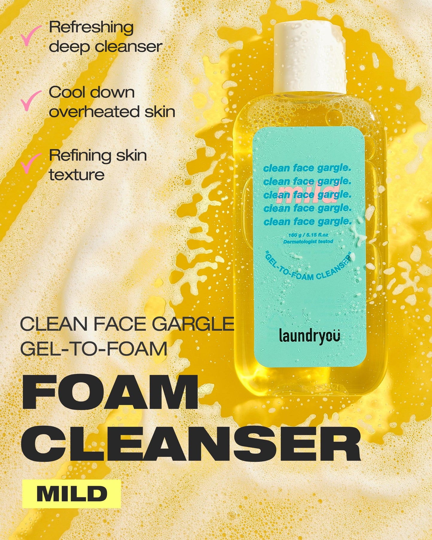 [laundryou] Clean Face Mild Cleanser