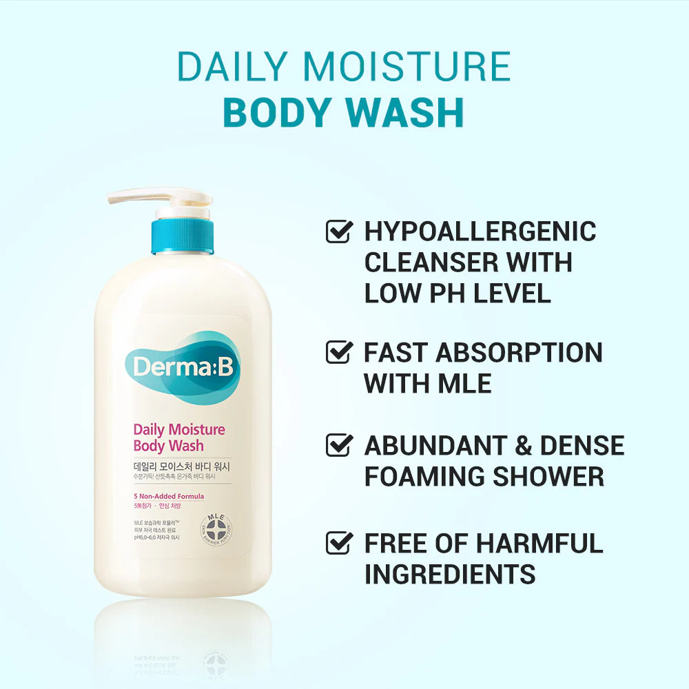 [Derma: B] Daily Moisture Body Wash 1000ML