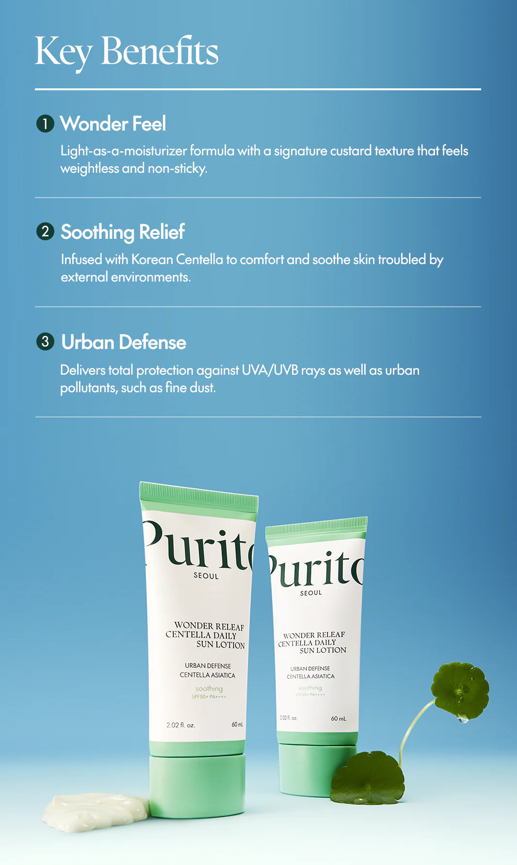 [Purito Seoul] Wonder Releaf Centella Daily Sun Lotion SPF50+ PA++++